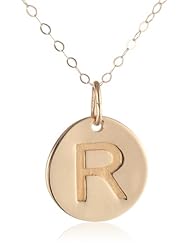 Duragold 14k Yellow Gold Initial Pendant Necklace, 18"