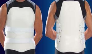 Rigid Modular Spinal System: Stock Back Finished & Lined, 111P. Size: XXLG