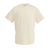 T-Shirt Super Premium von Fruit of the Loom Natur XL