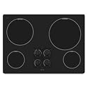 Maytag MEC7430WB 30" Smoothtop Electric Cooktop with 4 Radiant Elements, 3,200 Watt Power Element, Glass Ceramic Surface and Dishwasher Safe Control Knobs: Black