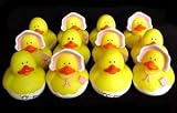 One Dozen Rubber Duck Ducky Duckie Baby Shower Party Favors Girl Pink