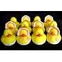 One Dozen (12) Rubber Ducky Duck Baby Shower Party Favors GIRL Pink
