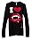 I Heart Vampire Lips Juniors Longer Length Thermal T-Shirt