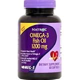 NATROL - Omega-3 Purified Fish Oil 1200mg Softgels, Lemon Flavored, 60 Ea