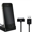 Rydges� RMT-DS4B02 iPhone Dockingstation Ladestation Basisstation f�r Apple iPhone 4 / 4S Schwarz inkl. USB Datenkabel mit Line OUT