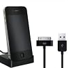 Rydges� RMT-DS4B02 iPhone Dockingstation Ladestation Basisstation f�r Apple iPhone 4 / 4S Schwarz inkl. USB Datenkabel mit Line OUT