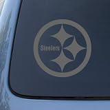 PITTSBURGH STEELERS - Football Superbowl - Vinyl Car Decal Sticker #1817 | Vinyl Color: Silver