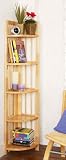 N/O 5 TIER WOODEN FOLDING CORNER SHELVES