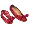 Wizard of Oz - Dorothy Ruby Red Sequin Child Shoe Covers(B710)