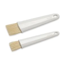 Kaiser 769578 Patisserie Backpinsel-Set mit Naturborsten, Kunststoff, 2-teilig, 1" und 1.5"