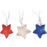 Red, White & Blue Star String Light Set