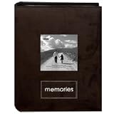Memories Embroidered - Deluxe Faux Suede 208 Capacity Photo Album