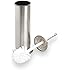 BINO Toilet Brush & Holder with Removable Drip Cup, Brushed Nickel