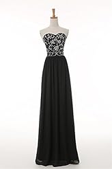 Strapless Corset   Waistline Floor Length Vintage Lace  Dress