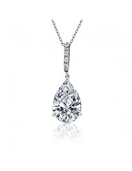 Bling Jewelry Sterling Silver Teardrop Pendant Necklace 16 inches