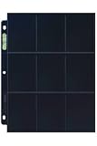 Ultra Pro 18-pocket Black Pages Refill Pack (10 Pages)