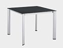 Kettler Tisch 95x95 silber/eisengrau Untergestell Loft-Design