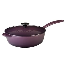 Le Creuset Enameled Cast-Iron 2-1/4-Quart Saucier Pan, CassisLe Creuset Enameled Cast-Iron 2-1/4-Quart Saucier Pans