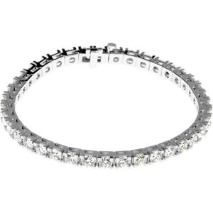 Genuine IceCarats Designer Jewelry Gift 18K Yellow Gold Diamond Tennis Bracelet. 9 Ct Tw/07.25 Inch Diamond Tennis Bracelet Diamond Tennis Bracelet In 18K Yellow Gold