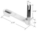 Sliding Patio Door Latch Lever for Milgard, White