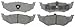 ACDelco Silver 14D641M (19286057) Semi-Metallic Rear Disc Brake Pad Set