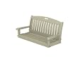 51" Recycled Earth-Friendly Cape Cod Outdoor Patio Chain Swing - Khaki