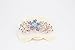 Yeshan Women Rhinestone Crystal beaded Flower Pattern Hair Barrettes Clips,Blue by Yeshan