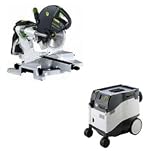 Festool KS 120 Dual Compound Sliding Miter Saw + CT 33 E Dust Extractor Package