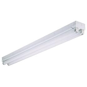 Lithonia Lighting C 240 120 MBE 2INKO Two-Light T12 Fluorescent Ceiling Fixture, White by Lithonia Lighting