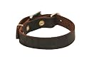 Dean & Tyler Leather Dog Collar "B&B" - Quality Leather From Europe - Nickel Hardware - Color Brown - Adjustable From 14'' - 18'' Lenght By 3/4" Width - Basic Beautiful Leather Collar! Available also in Other Colors and Sizes. Contact Us!