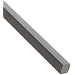 PVC Type 1 Square Bar, Smooth, ASTM D1784, Gray, 1/2" Thick, 1/2" Width, 5' Length