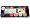 Schminkpalette Fun Face (12 Farben) schwarze Palette
