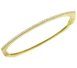 Ladies 49 Stone Round Italian prong Polished Diamond Bangle Bracelet Diamond .47cttw