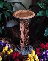Pedestal Dragonfly Birdbath Verdigris