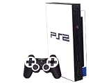 Sony PlayStation 2 (PS2) Skin - NEW - WINTER WHITE system skins faceplate decal mod