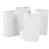 Pacon&reg; Kraft Bags, 6"x3-5/8"x11", White, 100 bags/pack, (72020)