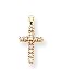 14k AA Diamond Cross Pendant