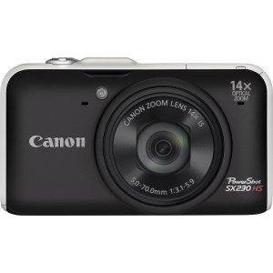 Canon PowerShot SX230 HS 12.1 Megapixel Compact Camera - Black. POWERSHOT SX230 HS BLACK 12.1MP 14X OPT ZOOM 3IN LCD 1080P HD VIDEO CAMERA. 3' LCD - 14x Optical Zoom - Optical (IS) - 4000 x 3000 Image - 1920 x 1080 Video - QuickTime MOV - HDMI - PictBridge