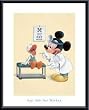 Art Poster Metal Framed Print - Say Ahh for Mickey - Artist: Walt Disney- Poster Size: 20 X 16