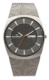 Skagen Steel Mesh Titanium Case Black Dial Men's watch #696XLTTM