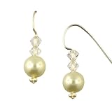 Sparkle Silver Tone Simulated Pearl Drop Earrings