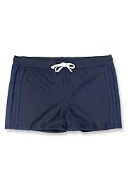 Contrast Drawstring Panelled Swim Trunks