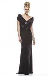 Chiffon/Taffeta/Tulle Crystal Crystals Beaded Applique Lace Goddess  Dress