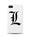 iPhone 4/4S Death Note 'L' Logo 3D Phone Case Cover