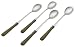 Rosanna Olive Green Napoleon Iced Tea Spoons, Set of 4
