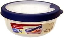Rubbermaid FG5151RDBLUE Flex & Seal Round 3-Cup Food Storage Container