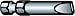 Milwaukee 48-30-0505 Slotted 1-15/16-Inch 1/4-Inch Hex Insert Power Bit for #8 Flat to #10 Round Screws