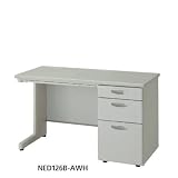 NED・片袖デスク（3段）幅120×奥行70cm（AWH（10））