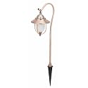 Malibu CS140K Low Voltage 18-Watt Metal Lantern Walk Light, Antique Copper with Frosted Ribbed Glass Globe