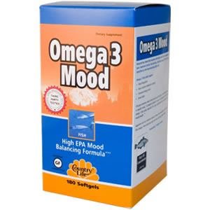 Country Life - Omega 3 Mood - 180 softgels ( Multi-Pack)